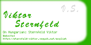 viktor sternfeld business card